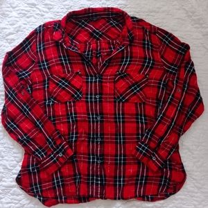 rock and republic button-up long sleeve flannel